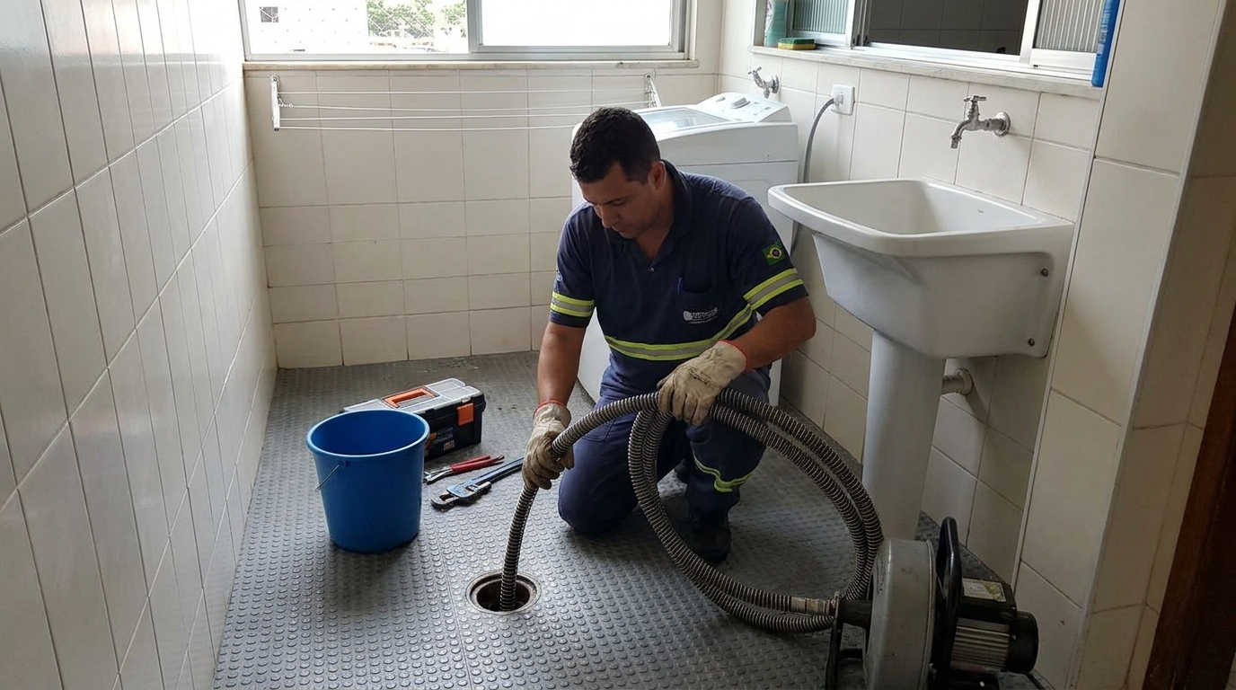 Desobstrução na Cozinha em Barueri‑SP