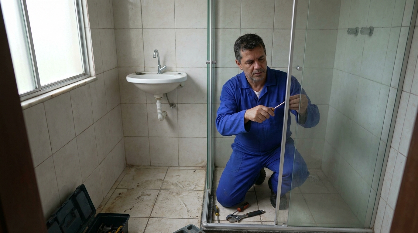 Troca de Roldanas e Trilhos em Barueri‑SP